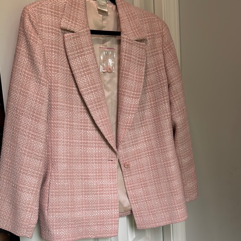 Austin Reed Blush Tweed Blazer